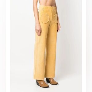 Destree “Yoshimoto” Yellow Flared Corduroy Pants